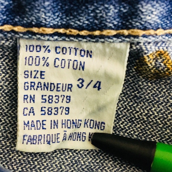 Vtg Womens 3/4 Tres Jolie Blue Jeans High Waist Mom Pleated Tapered 30" Inseam - Picture 6 of 9